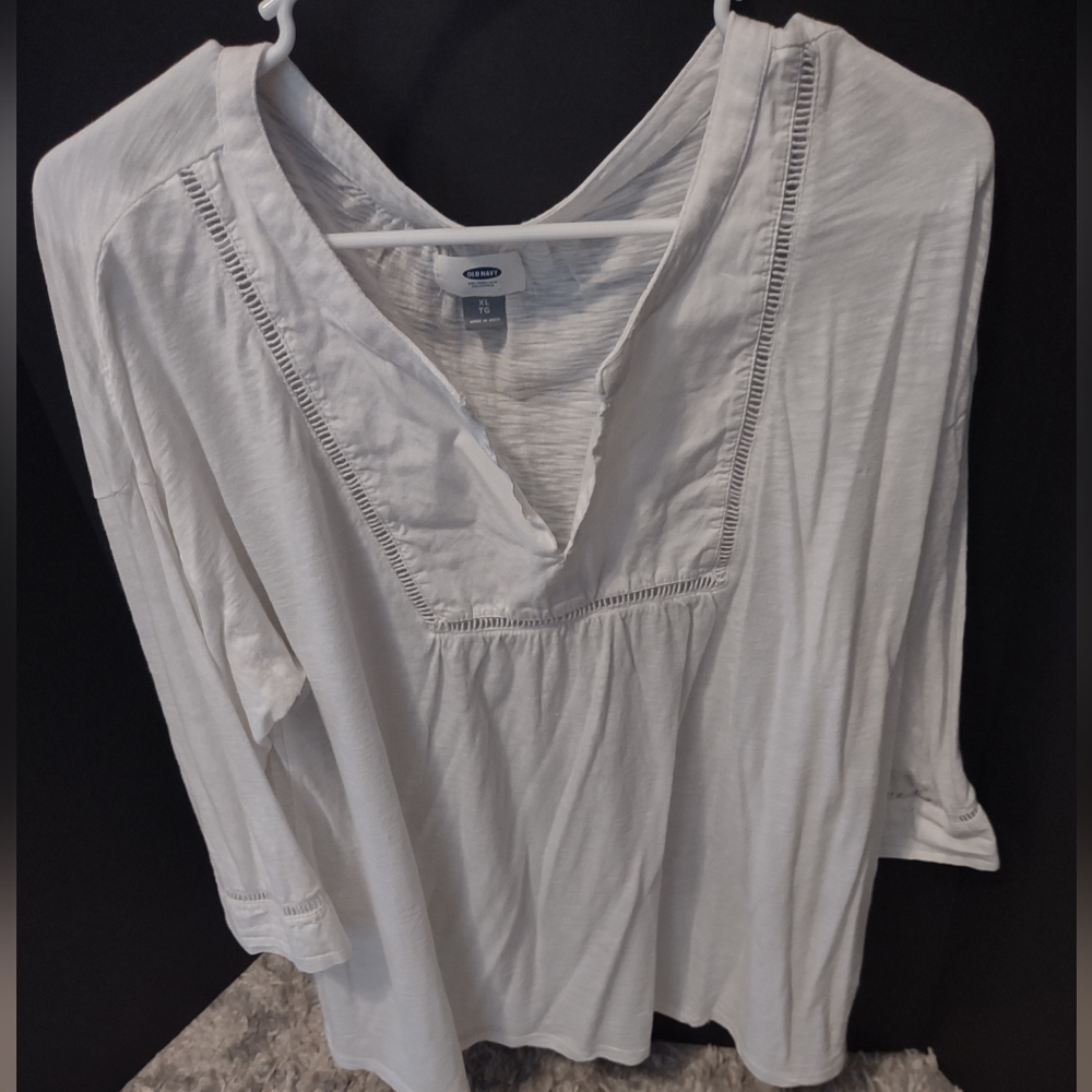 White tunic style top